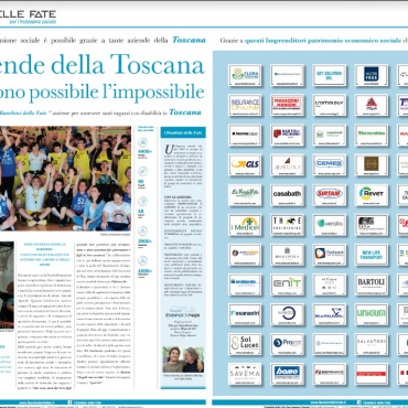 Articolo Tirreno Toscana del 22 Settembre 2023: Progetto Bambini Delle Fate e Sostenitori